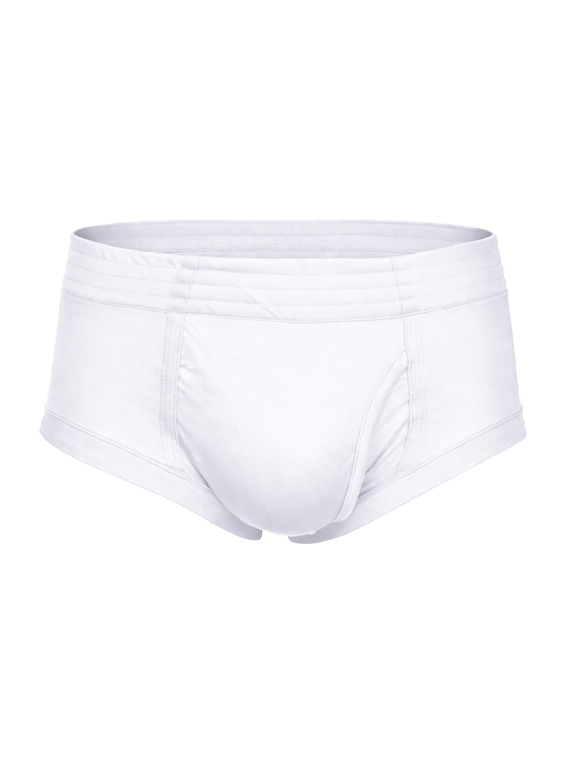 Nylon Tricot Brief - Left Side Fly