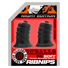 OXBALLS Ribnips - Night Edition - Black