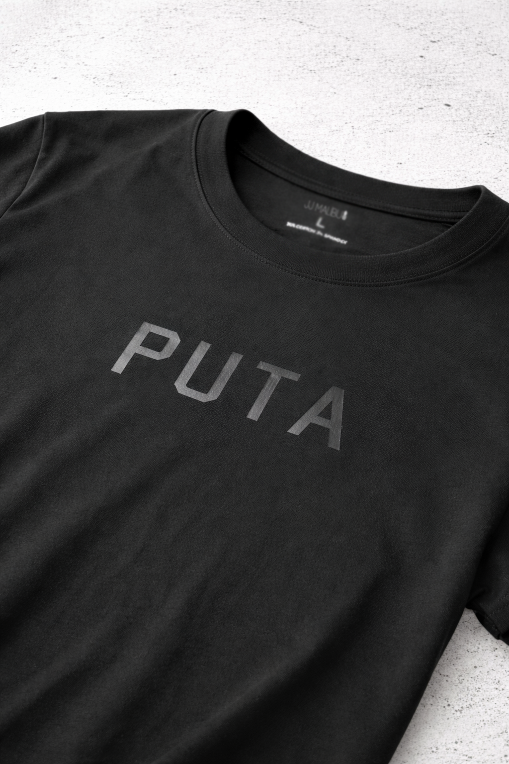 JJ Malibu Men's Oversized Relaxed Crop Top - Puta