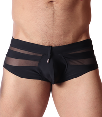 Panel Black Swim Brief by Gigo Underwear