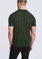 POSTMARC Men's Pointelle Knit Polo - Pasture