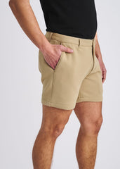 POSTMARC Stretch Knit Chino Shorts - Khaki