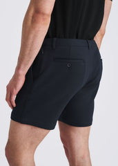 POSTMARC Herren-Stretch-Strick-Chino-Shorts - Marineblau