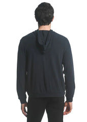 STRETCH KNIT ZIP-UP HOODIE
