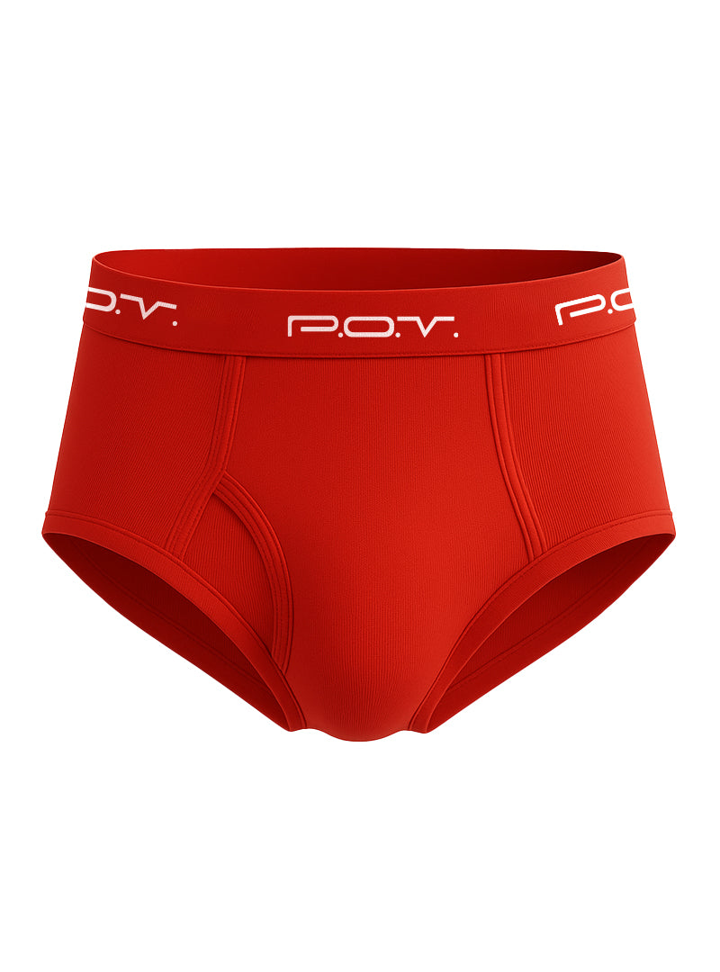 POV Flyfront Cotton Brief