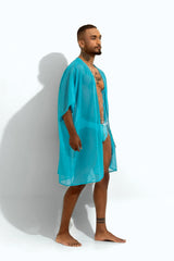 Poxeidon Herren The Solid Cover Up - Capri Current