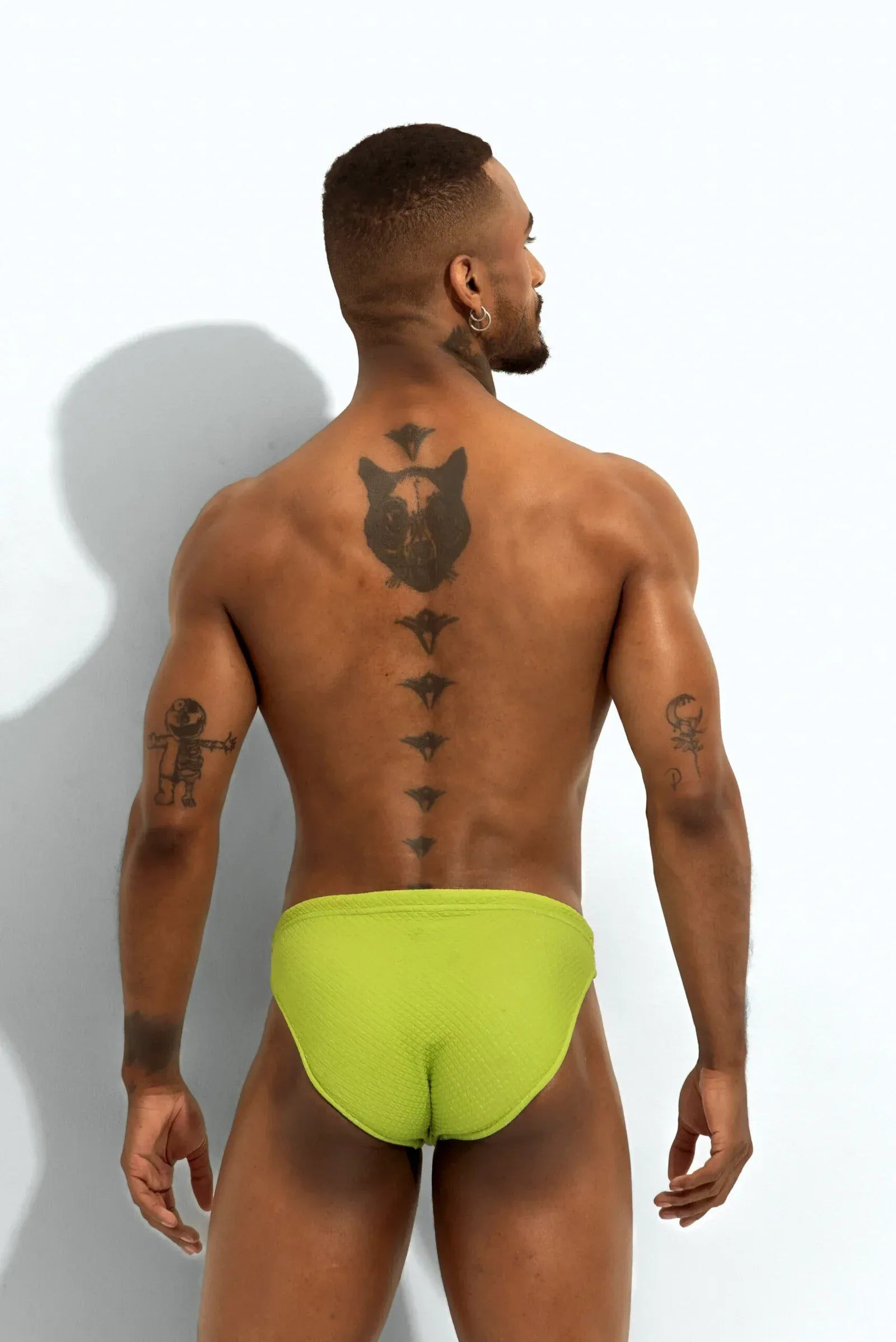 Poxeidon Herren The Solid Siren Badehose - Toxic Kiwi