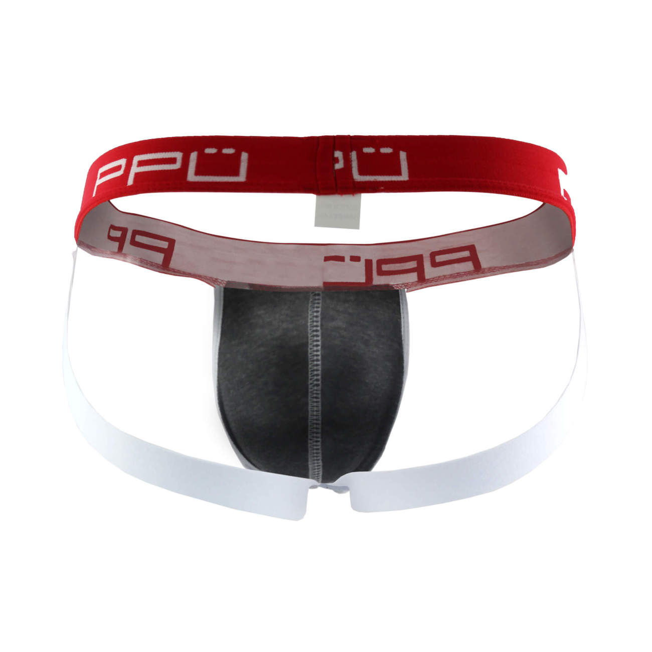 PPU 1308 Jockstrap Farbe Grau-Rot