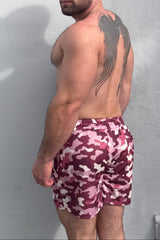 JJ Malibu Men's Quick-Dry Mesh Shorts - Purple Camo