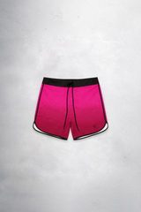 Jed North Men's Men's Physique Board Shorts  - 15" Athlete Cut - Electric Crimson
