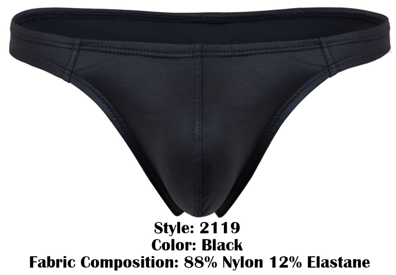 Pikante PIK 2119 Tanga Bonbon Couleur Noir