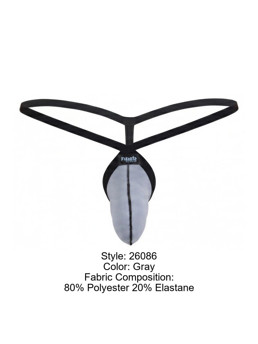 Pikante 26086 PIK 26086 Ensemble de strings pour homme gris Couleur grise