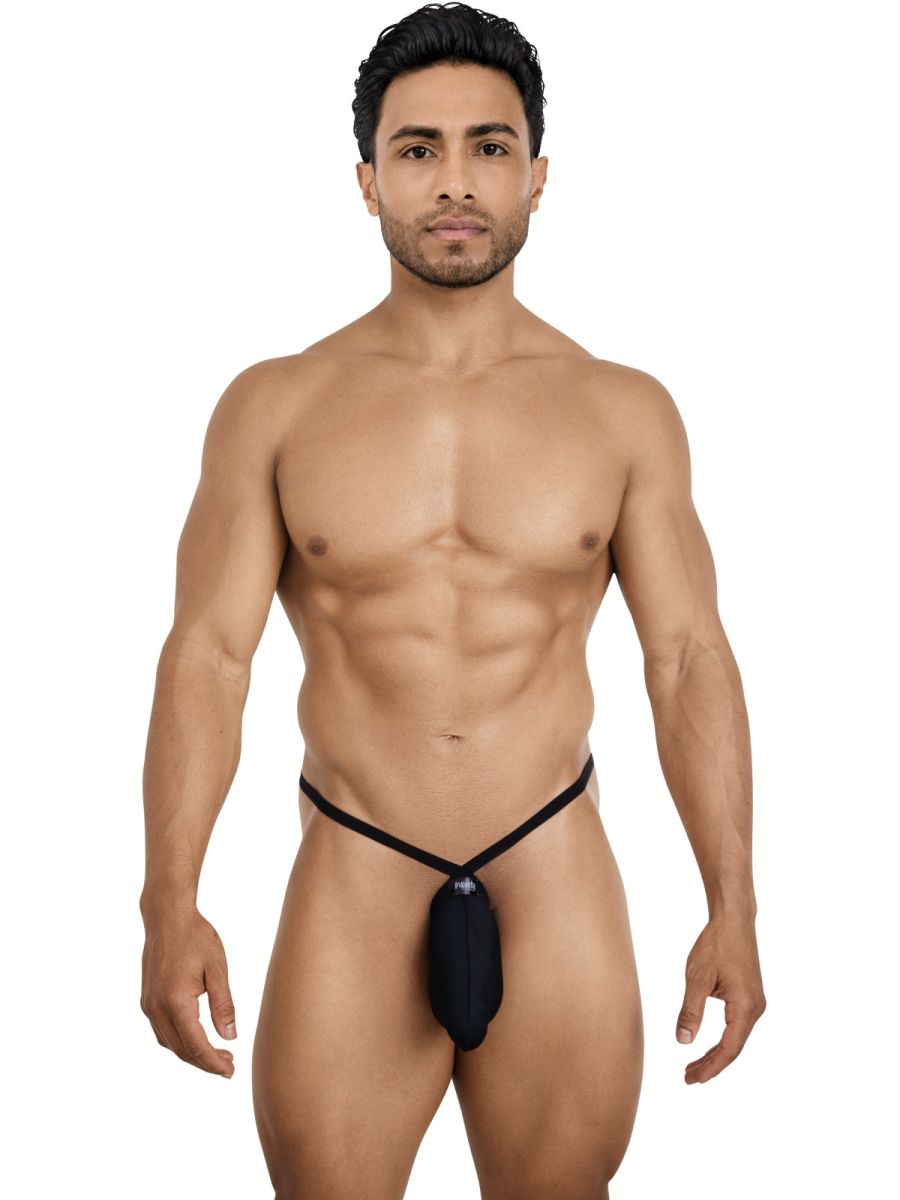 Pikante 26087 PIK 26087 Lot de strings minimalistes pour hommes en noir élégant Noir