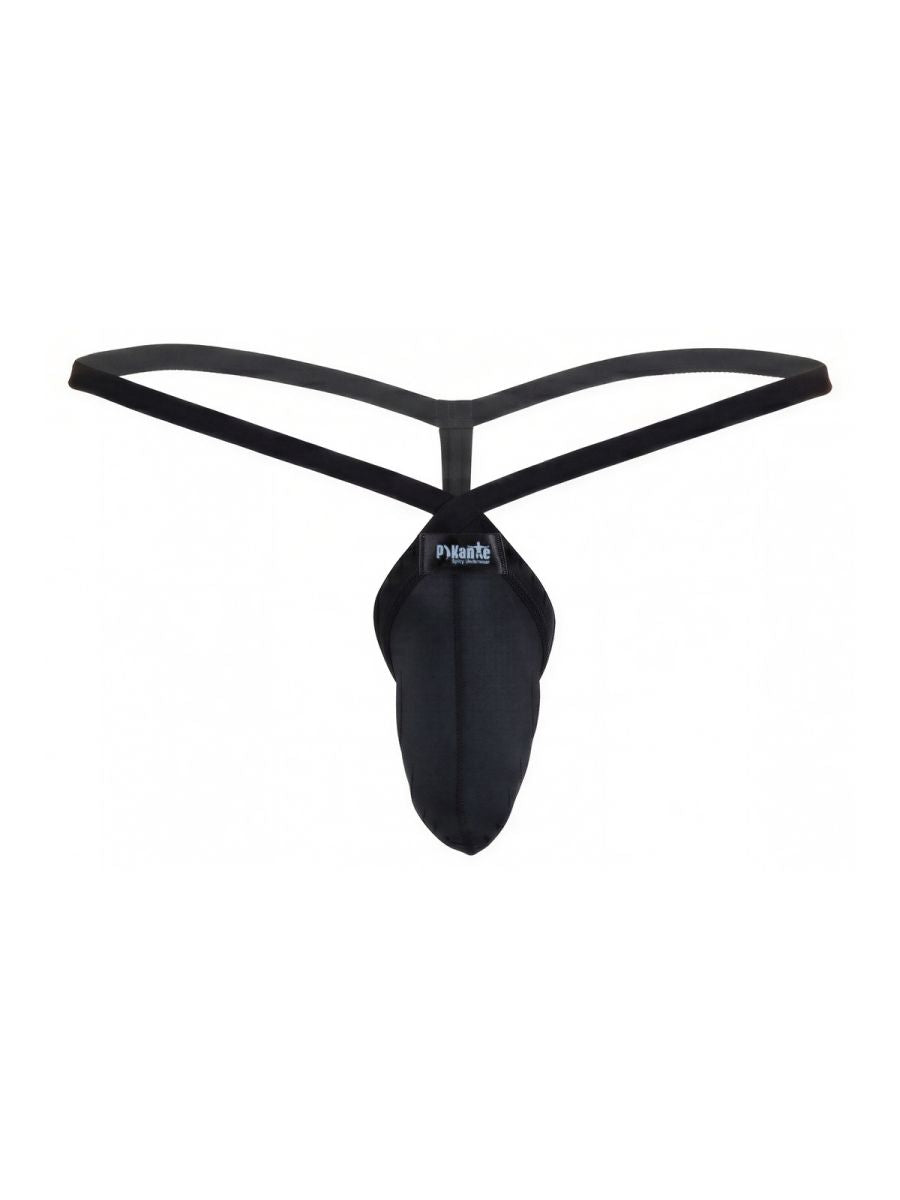 Pikante 26087 PIK 26087 Lot de strings minimalistes pour hommes en noir élégant Noir
