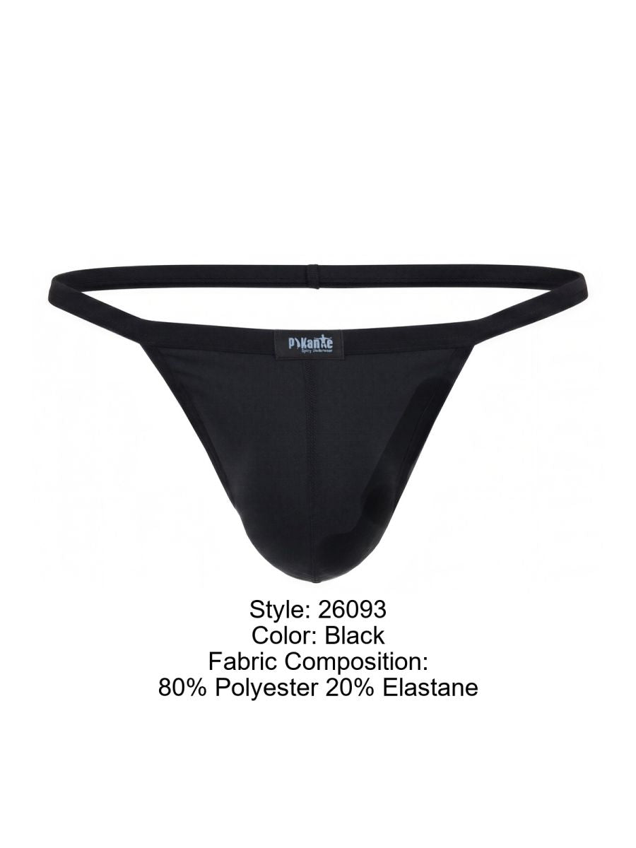 Pikante 26093 PIK 26093 Hathor C-String in schlichtem Schwarz Schwarz