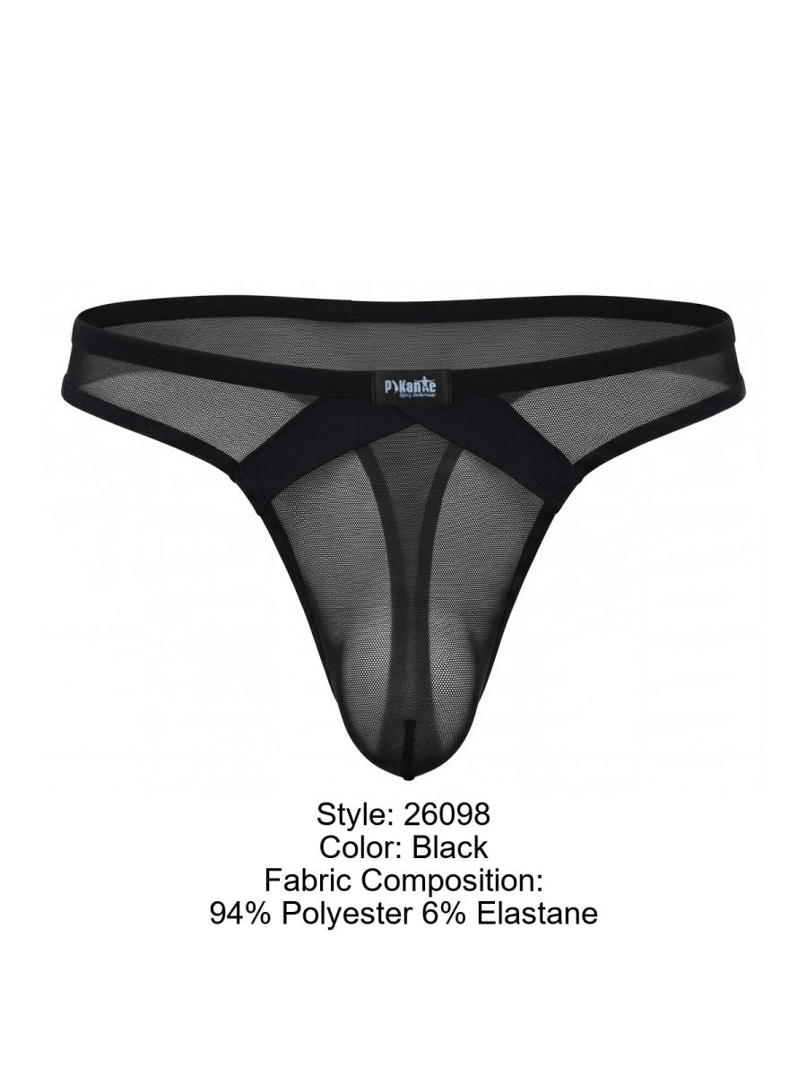 Pikante 26098 PIK 26098 Sobek String Tanga Farbe Schwarz
