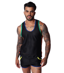 Pride Tank on model by Gigo Underwear