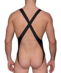Pride USA Men's Jockstrap Body Suit, Exposed Back