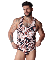 Prisma Black Tank on model by Gigo Underwear