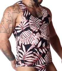 Prisma Black Tank front view by Gigo Underwear