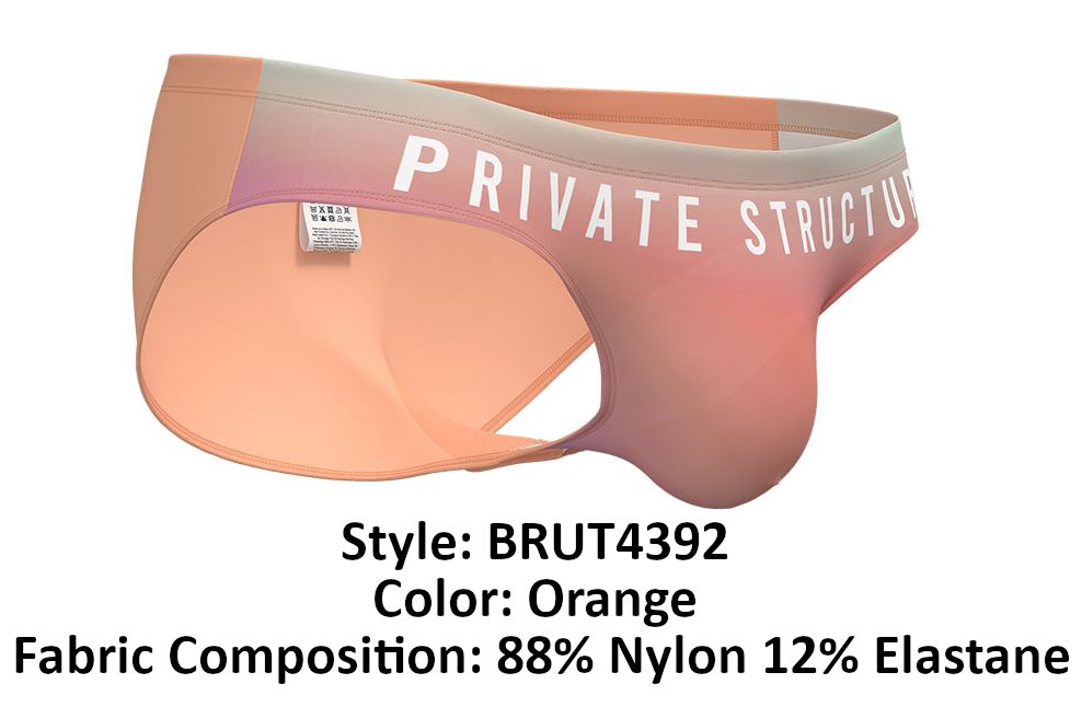 Private Structure BRUT4392 Bare Bikini Color Orange