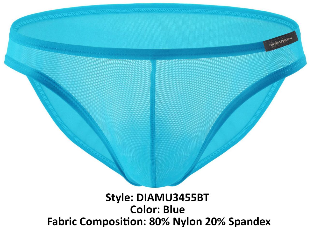 Private Structure DIAMU3455BT Desire Intima Low Rise Bikini Color Blue