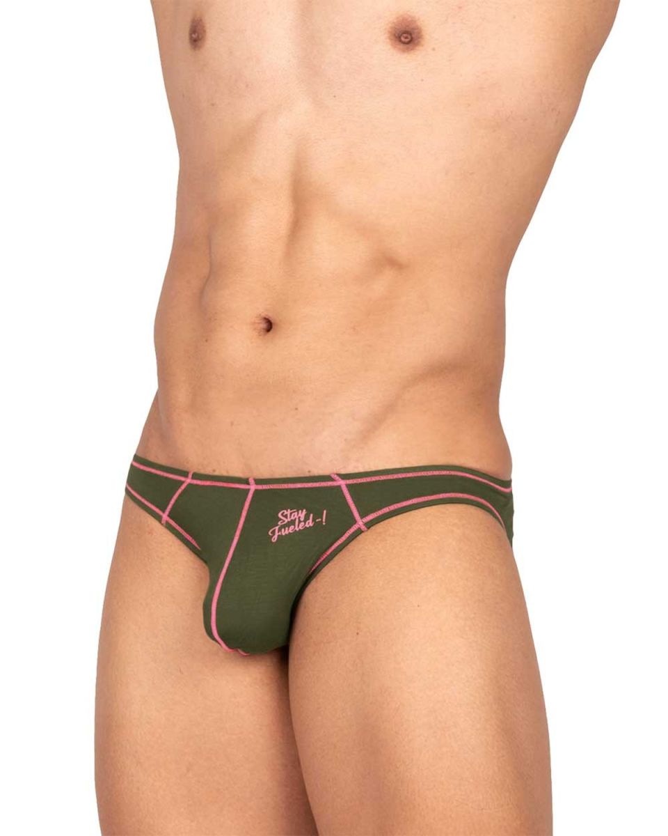 Private Structure EPUS4563 Prime Eutopia Bikini Brief Color Olive