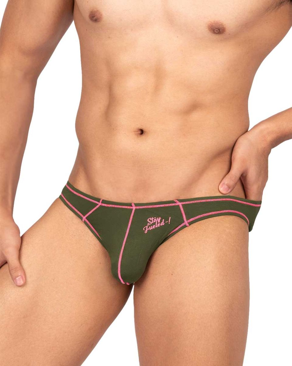 Private Structure EPUS4563 Prime Eutopia Bikini Brief Color Olive