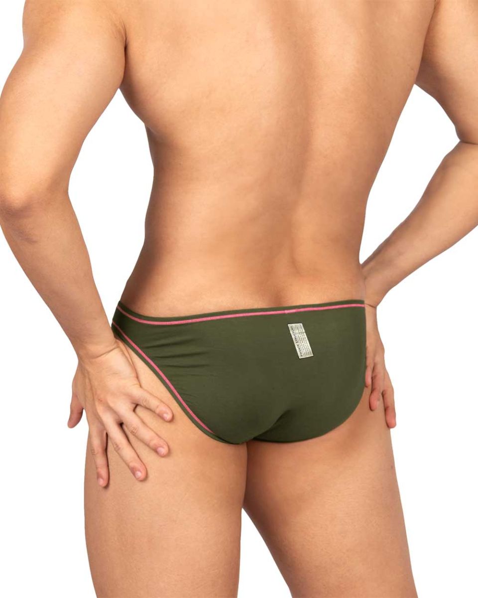 Private Structure EPUS4563 Prime Eutopia Bikini Brief Color Olive
