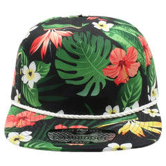 CA-RIO-CA Hawaii Floral Rope Hat in assorted colors
