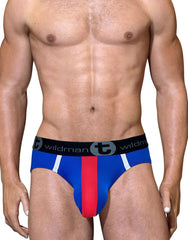 BIG BOY POUCH MESH BRIEF ROYAL RED/WHITE/BLUE - EricSaloDesign.com