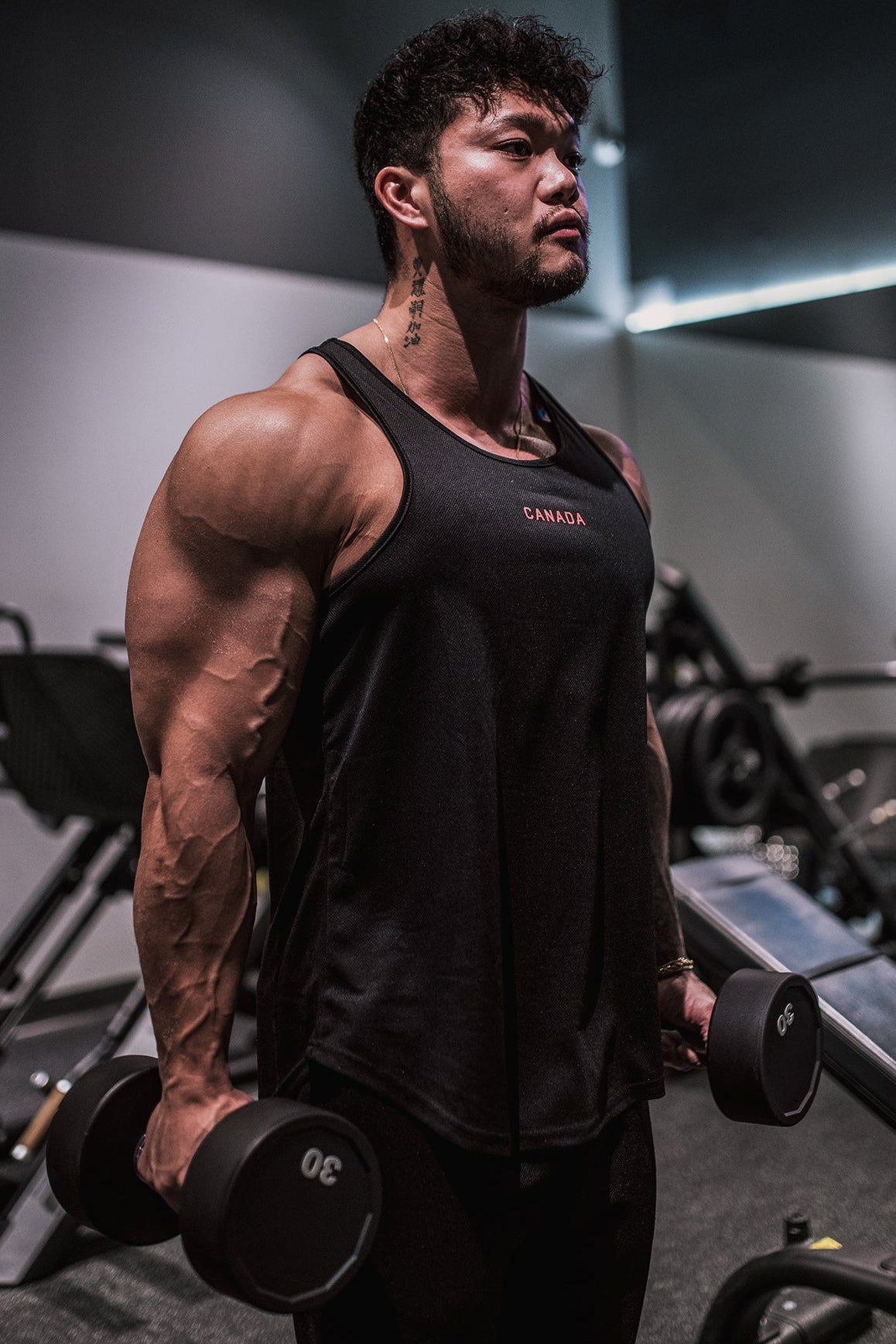 Jed North schnelltrocknendes Bodybuilding-Workout-Stringer-Shirt für Herren - OH CANADA