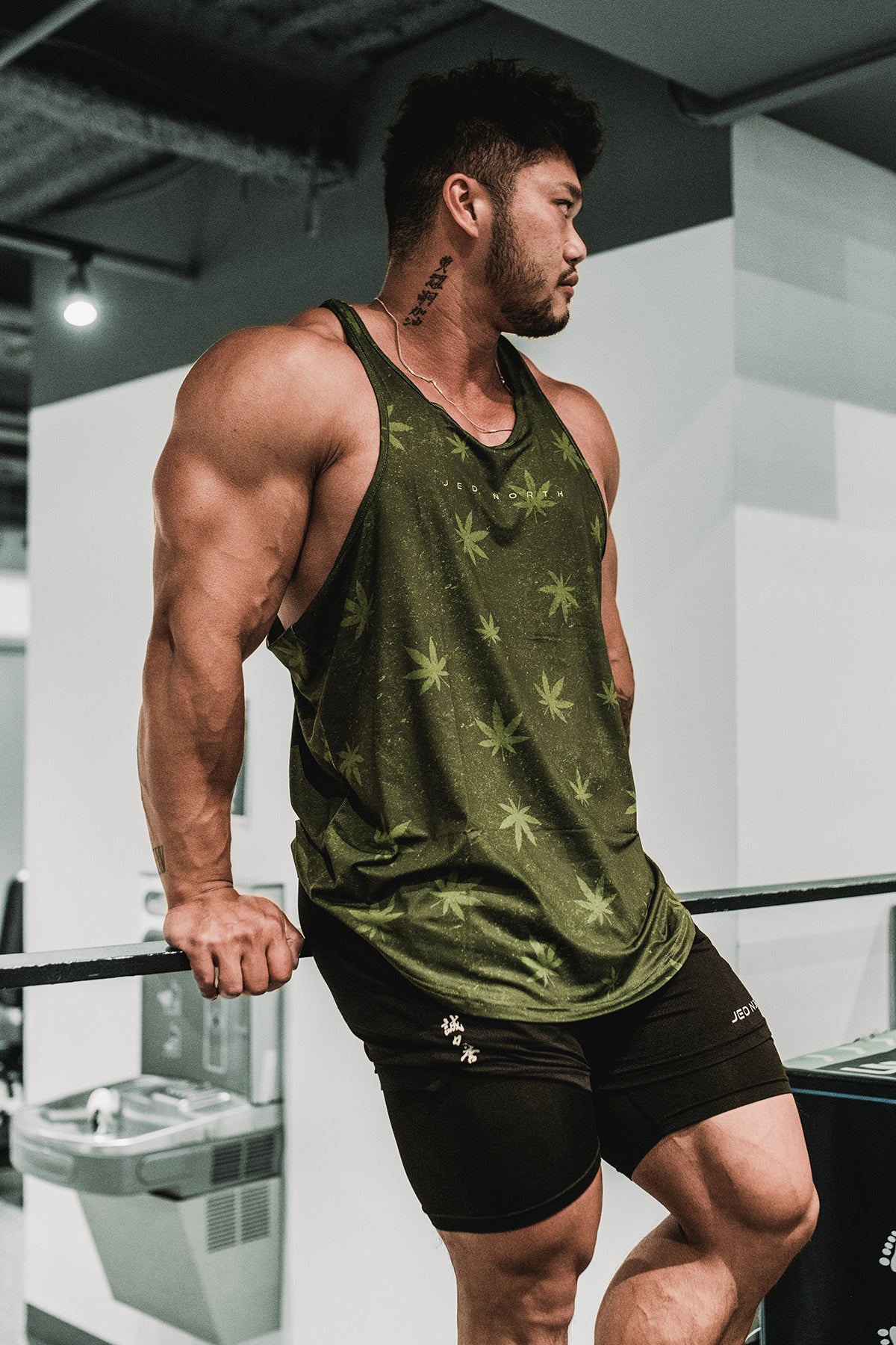 Jed North Herren Graphic Muscle Stringer - 420 Friendly