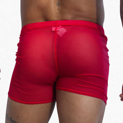 Spectrum Red Hot Shorts back view by Gigo Underwear