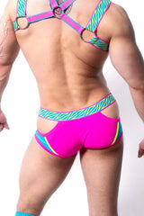 *ssTricks Apparel Slip Prismatik pour homme | Bleu/Jaune/Rose