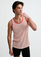 ST33LE Space Dye Textured Knit Tank - Poppy