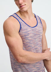 ST33LE Space Dye Textured Knit Tank - Purple