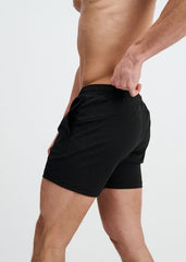 ST33LE Textured Mesh Stretch Performance Shorts - Black