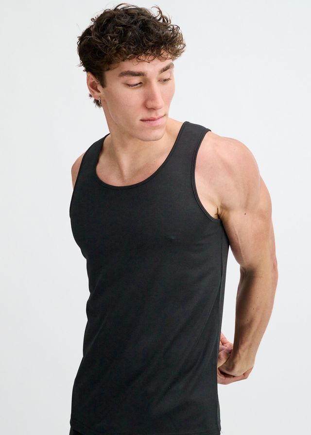 ST33LE Textured Stretch Mesh Performance Tank - Black