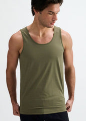 ST33LE Textured Stretch Mesh Performance Tank - Army/Black