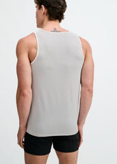 ST33LE Textured Stretch Mesh Performance Tank - White/Black