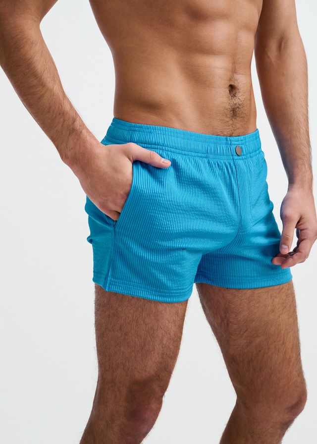 ST33LE Pinstripe Swim Short - Cobalt Pinstripe