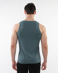 Funktionstanktop aus strukturiertem Stretch-Mesh