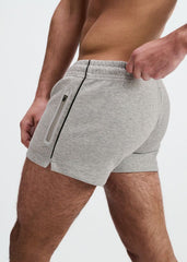 ST33LE 3.5" Stretch Short W/ Contrast Piping - Grey