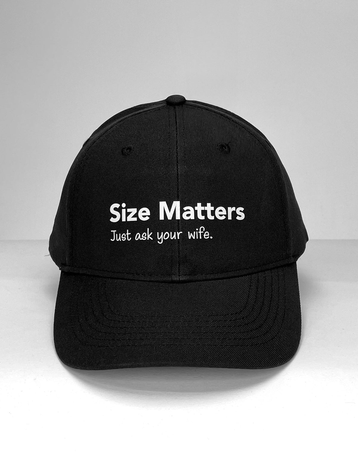 WildmanT Ball Cap "Size Matters. Just Ask Your Wife"
