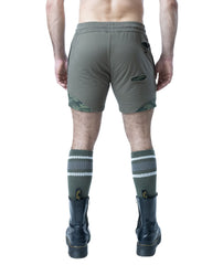 Nasty Pig Men's Shred Rugby Short - Olive Green