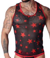 Star Red Tank by Gigo Underwear