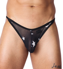 Star White G String by Gigo Underwear