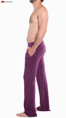 Go Softwear 4663 Men's So Cal Lounge Pant with Pockets - Plum Wine