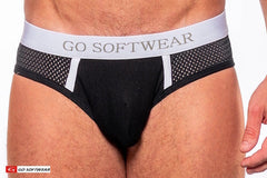 Go Softwear 2761 Men's Sport Pouch Enhancer Bikini (Non-Padded) - Black